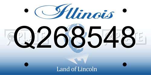 Q268548 Illinois License Plate
