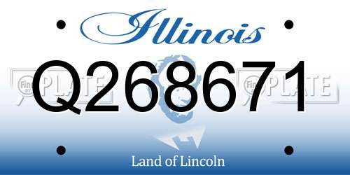Q268671 Illinois License Plate