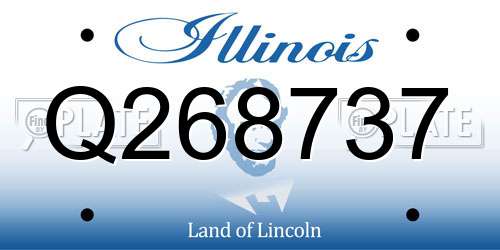Q268737 Illinois License Plate