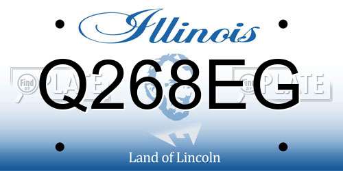 Q268EG Illinois License Plate