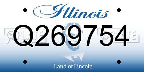Q269754 Illinois License Plate