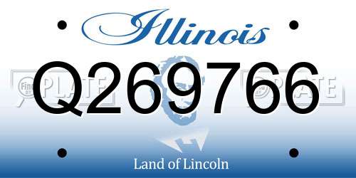 Q269766 Illinois License Plate