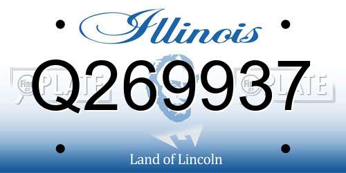 Q269937 Illinois License Plate