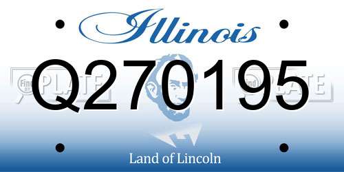 Q270195 Illinois License Plate