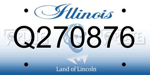 Q270876 Illinois License Plate
