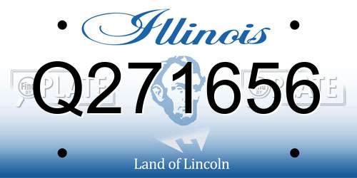 Q271656 Illinois License Plate