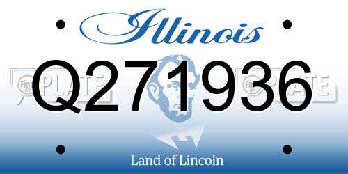 Q271936 Illinois License Plate