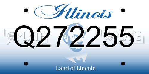 Q272255 Illinois License Plate
