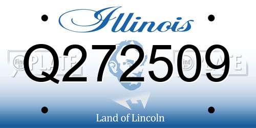 Q272509 Illinois License Plate