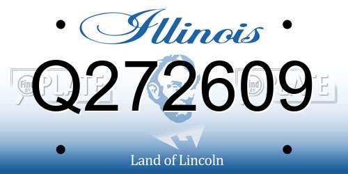 Q272609 Illinois License Plate