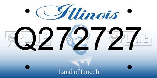 Q272727 Illinois License Plate