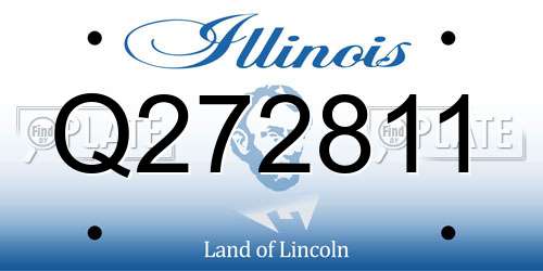 Q272811 Illinois License Plate