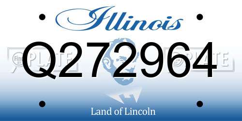 Q272964 Illinois License Plate