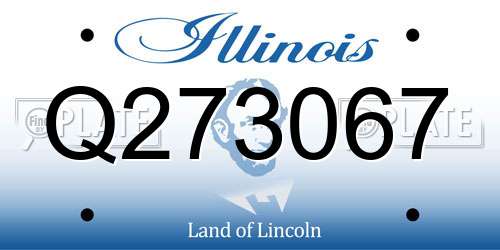Q273067 Illinois License Plate