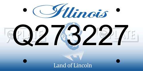Q273227 Illinois License Plate