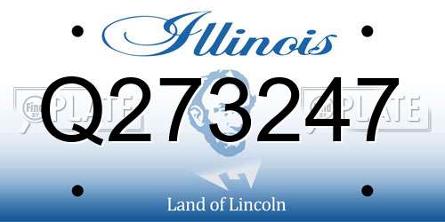 Q273247 Illinois License Plate