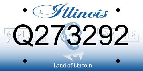Q273292 Illinois License Plate