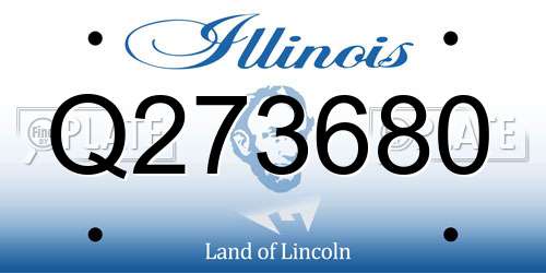 Q273680 Illinois License Plate