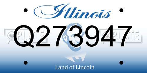 Q273947 Illinois License Plate