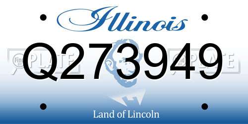 Q273949 Illinois License Plate