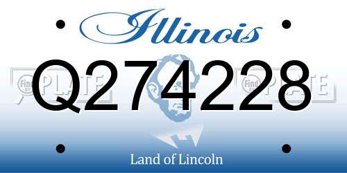 Q274228 Illinois License Plate