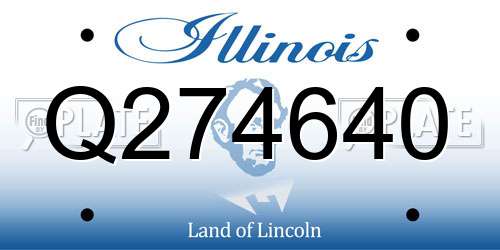 Q274640 Illinois License Plate