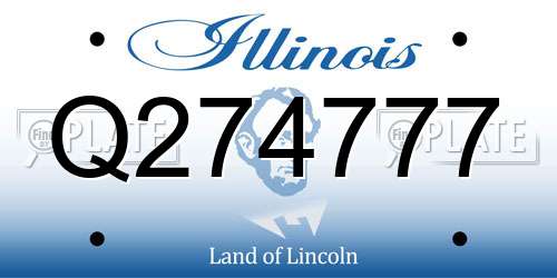 Q274777 Illinois License Plate