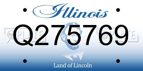 Q275769 Illinois License Plate