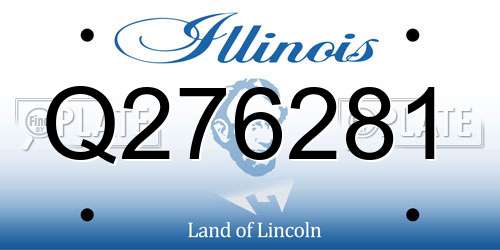Q276281 Illinois License Plate