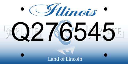 Q276545 Illinois License Plate