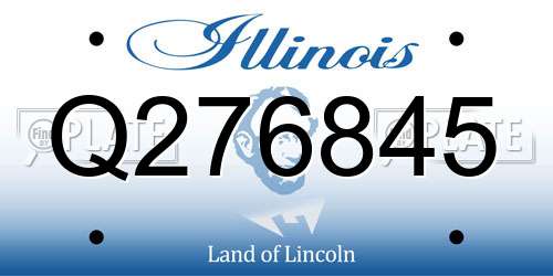 Q276845 Illinois License Plate