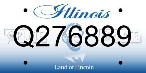 Q276889 Illinois License Plate