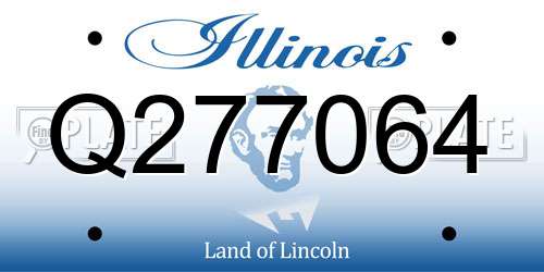 Q277064 Illinois License Plate