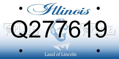 Q277619 Illinois License Plate