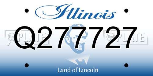 Q277727 Illinois License Plate