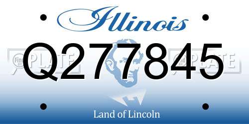 Q277845 Illinois License Plate