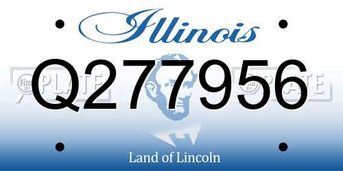 Q277956 Illinois License Plate
