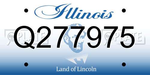Q277975 Illinois License Plate