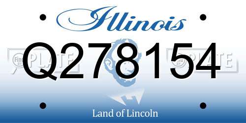 Q278154 Illinois License Plate