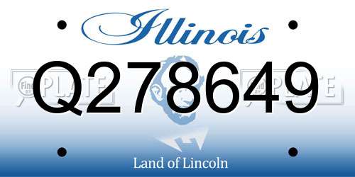 Q278649 Illinois License Plate