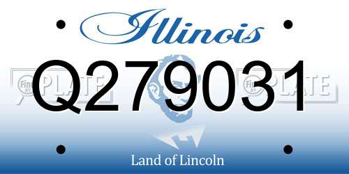 Q279031 Illinois License Plate