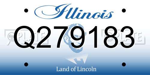Q279183 Illinois License Plate
