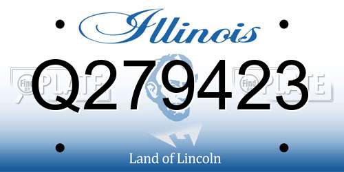 Q279423 Illinois License Plate