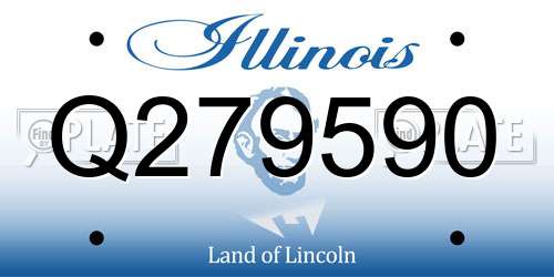 Q279590 Illinois License Plate