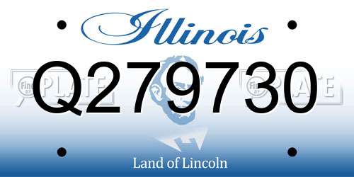 Q279730 Illinois License Plate