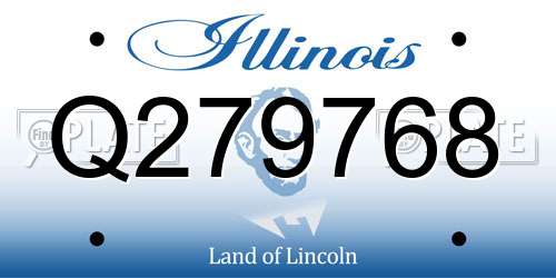 Q279768 Illinois License Plate