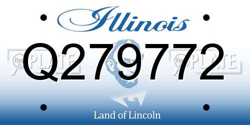 Q279772 Illinois License Plate