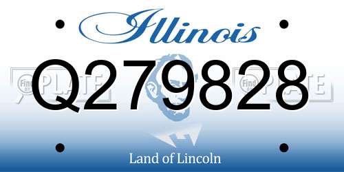 Q279828 Illinois License Plate