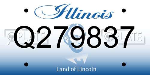 Q279837 Illinois License Plate