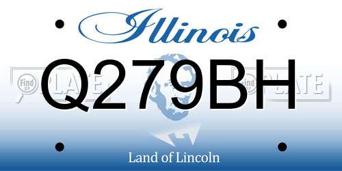 Q279BH Illinois License Plate
